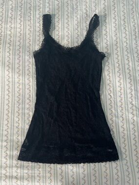 DKNY Black Lace Tank Top